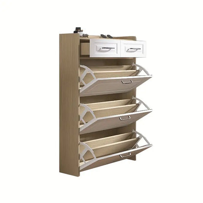 Rangement pour chaussures peu encombrant ⭐️ Meuble d'entrée élégant (2 achetés, 1 offert)