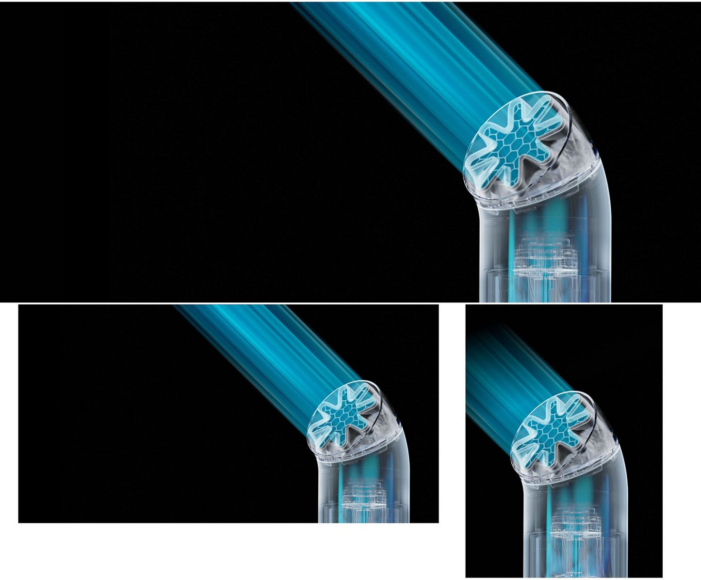 Unique HushJet™ air projection. Powerful. Quiet. Fast evaporative cooling.