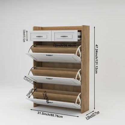 Rangement pour chaussures peu encombrant ⭐️ Meuble d'entrée élégant (2 achetés, 1 offert)